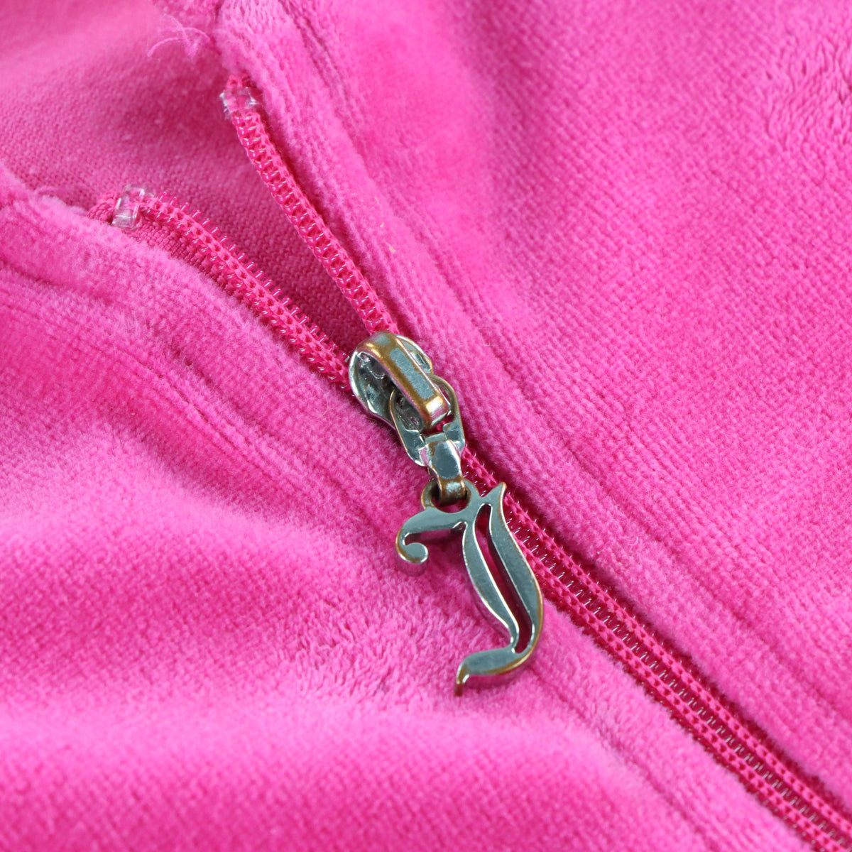 Vintage JUICY COUTURE Embellished Glitter Logo Y2K Hot Pink Hoodie Sweatshirt (Women's M) Vintage Sole Melbourne