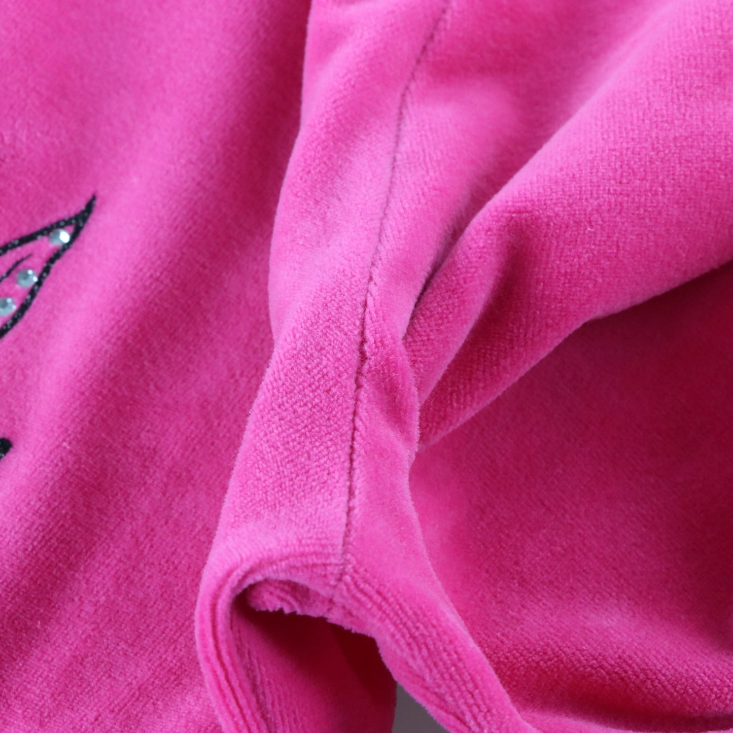 Vintage JUICY COUTURE Embellished Glitter Logo Y2K Hot Pink Hoodie Sweatshirt (Women's M) Vintage Sole Melbourne