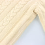 Vintage RALPH LAUREN POLO Cream Cable Knit Fisherman Sweater (L)