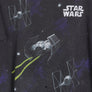STAR WARS Millennium Falcon Fighter Death Star All Over T-Shirt (L)