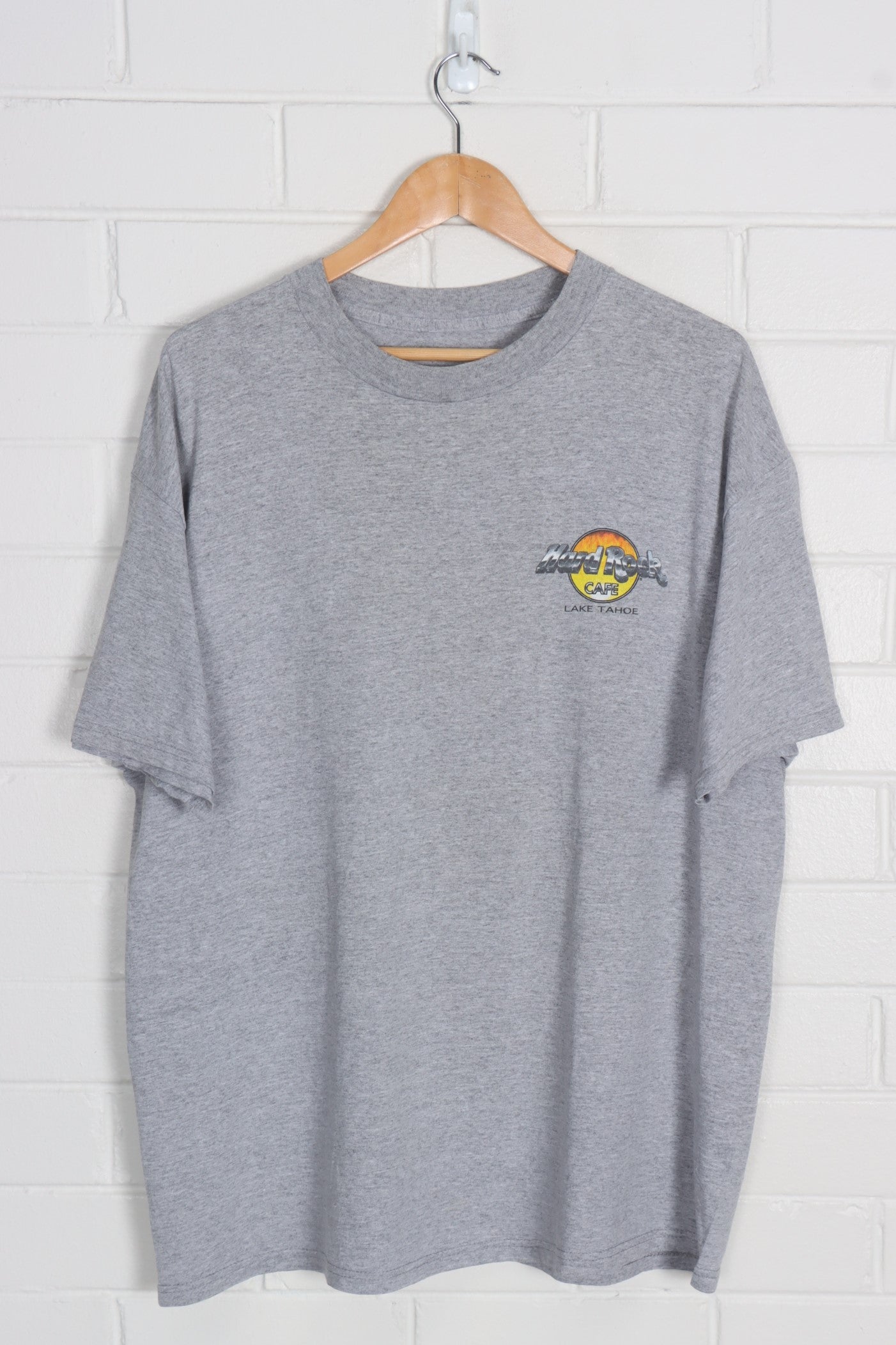HARD ROCK CAFE Lake Tahoe 'The Evolution of Rock' Print Tee (XL) - Vintage Sole Melbourne