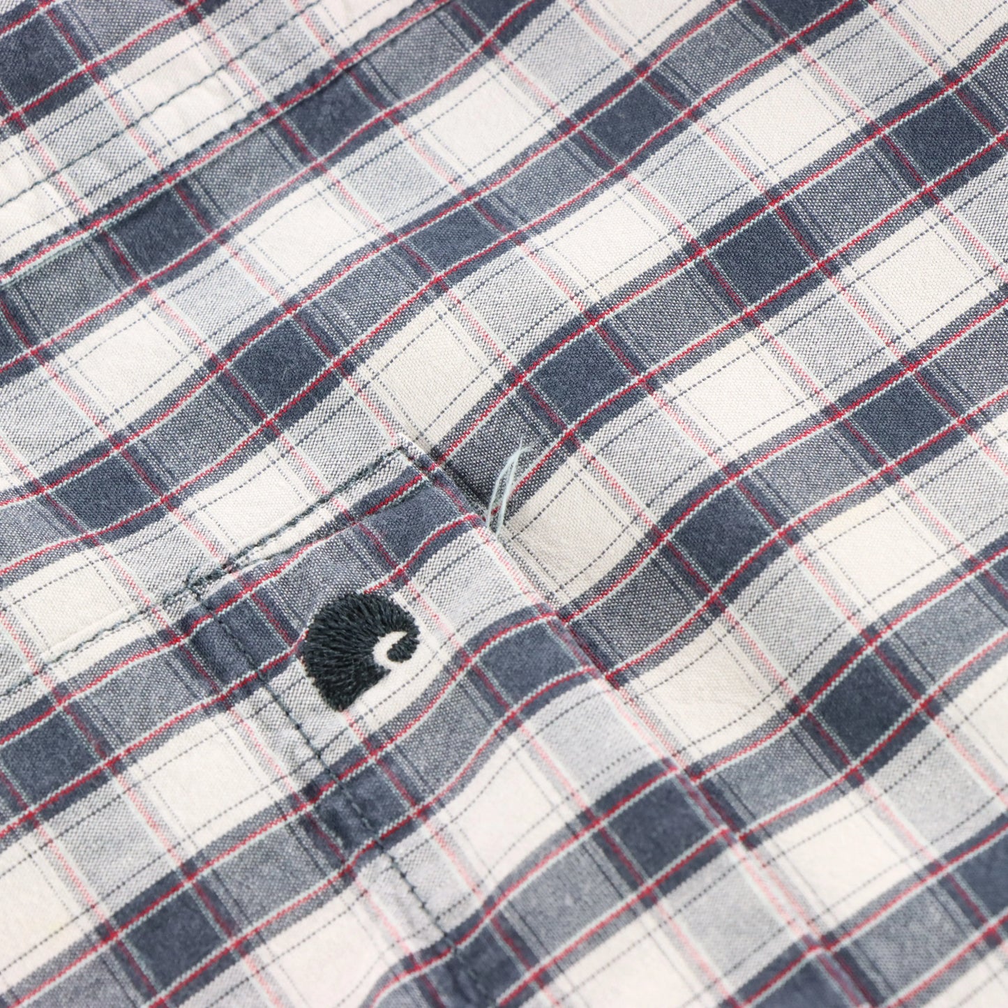 Vintage CARHARTT 'Relaxed Fit' Plaid Embroidered Button Up Shirt (L) Vintage Sole Melbourne