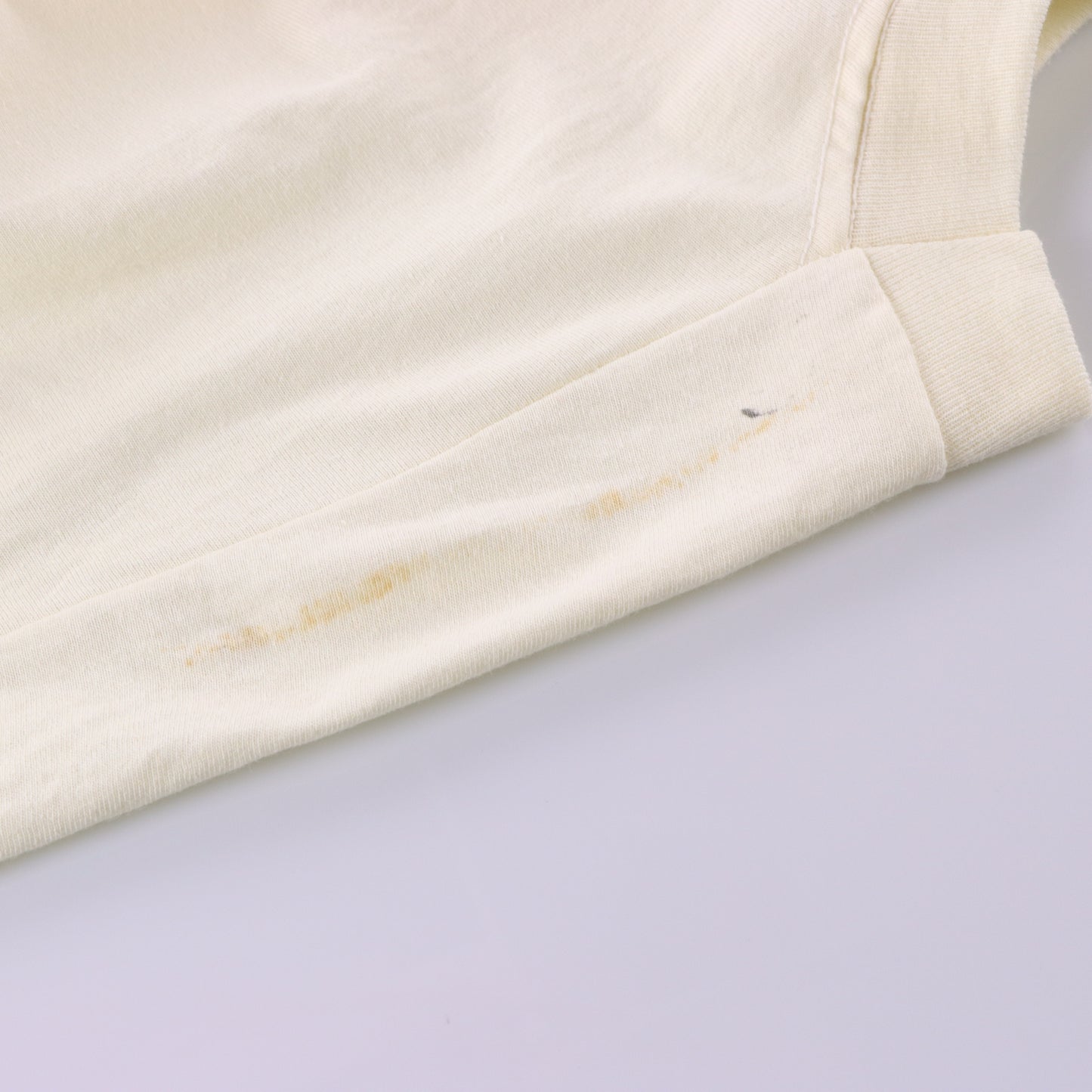 Jesus "No Greater Love" FRUIT OF THE LOOM Single Stitch USA Made Off White Tee (XL-XXL)