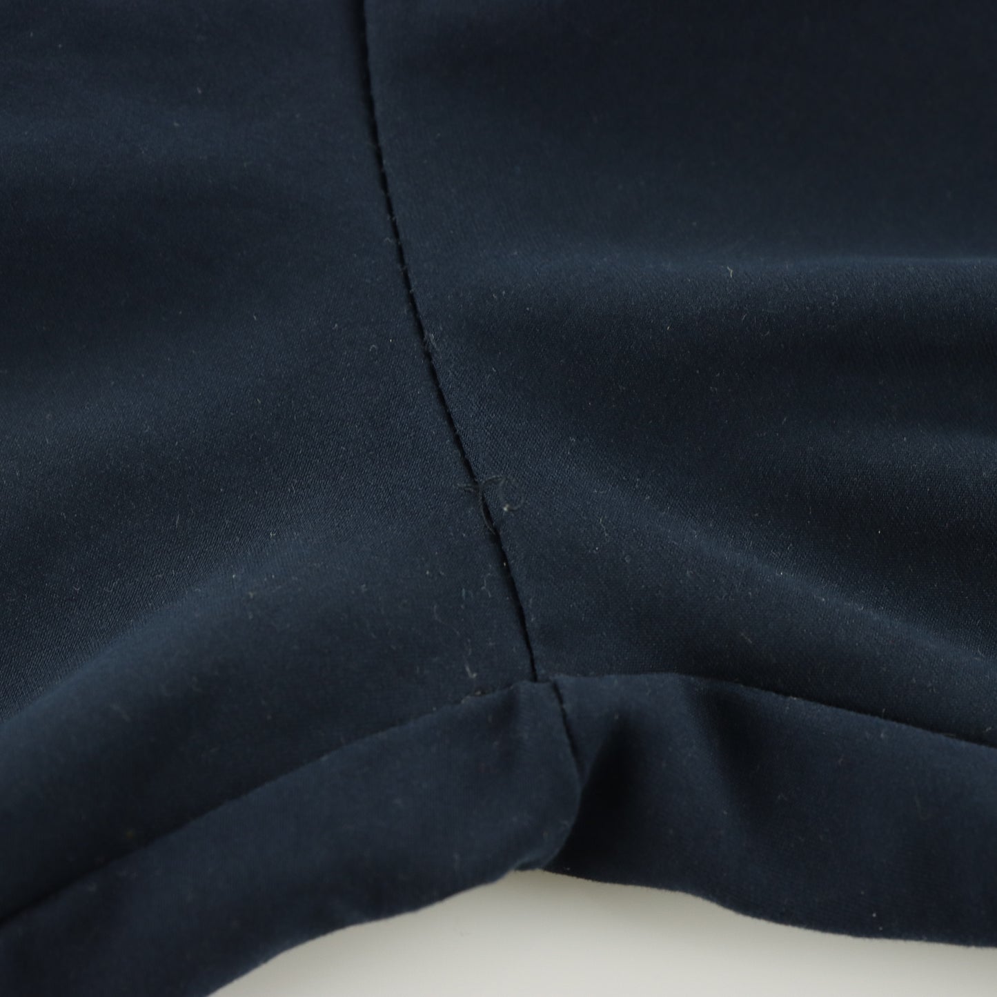 NIKE Navy Blue & White Embroidered Swoosh Logo Side Split Hem Track Pants (M)