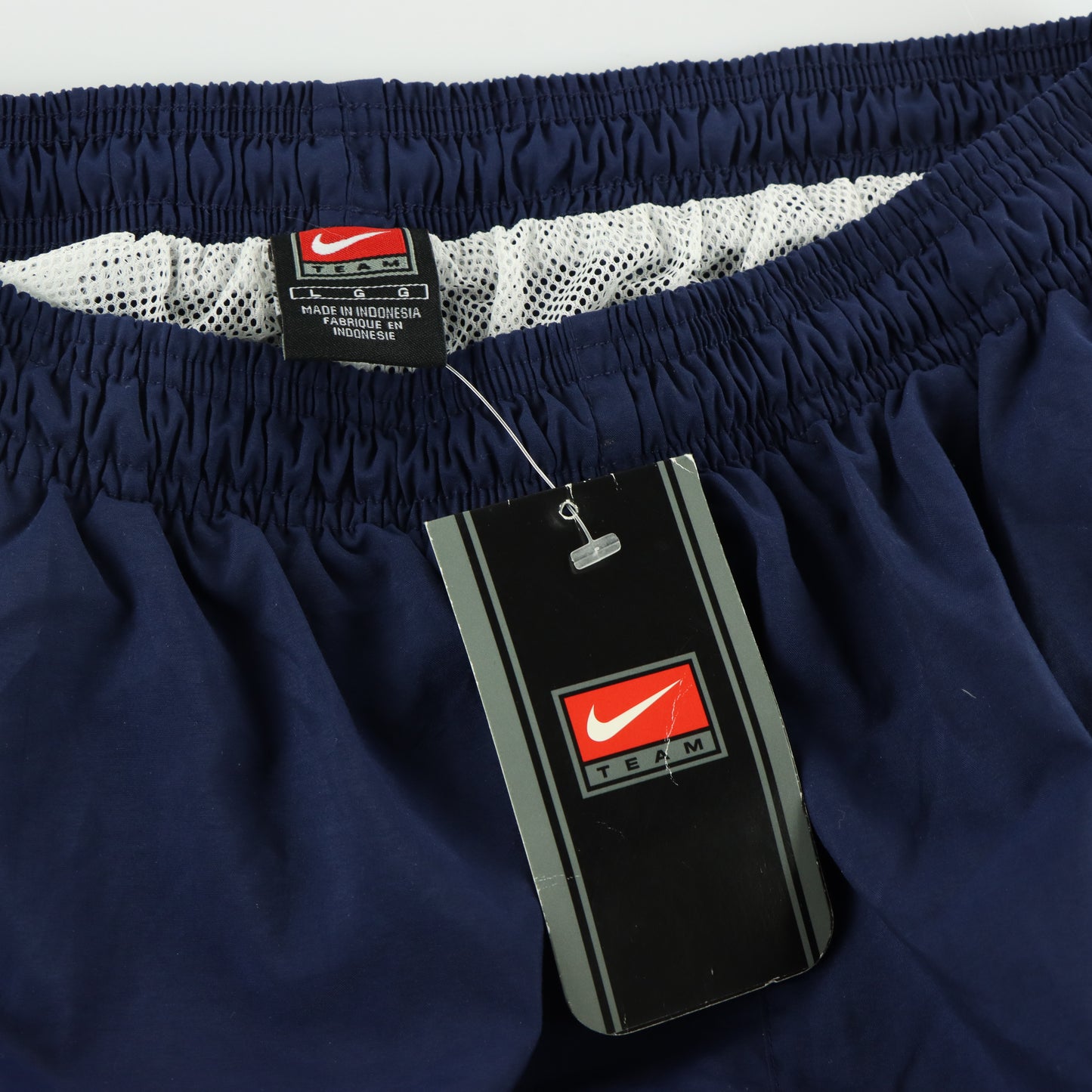 NIKE Team Blue & White Side Stripe Ankle Snap Track Pants (L)