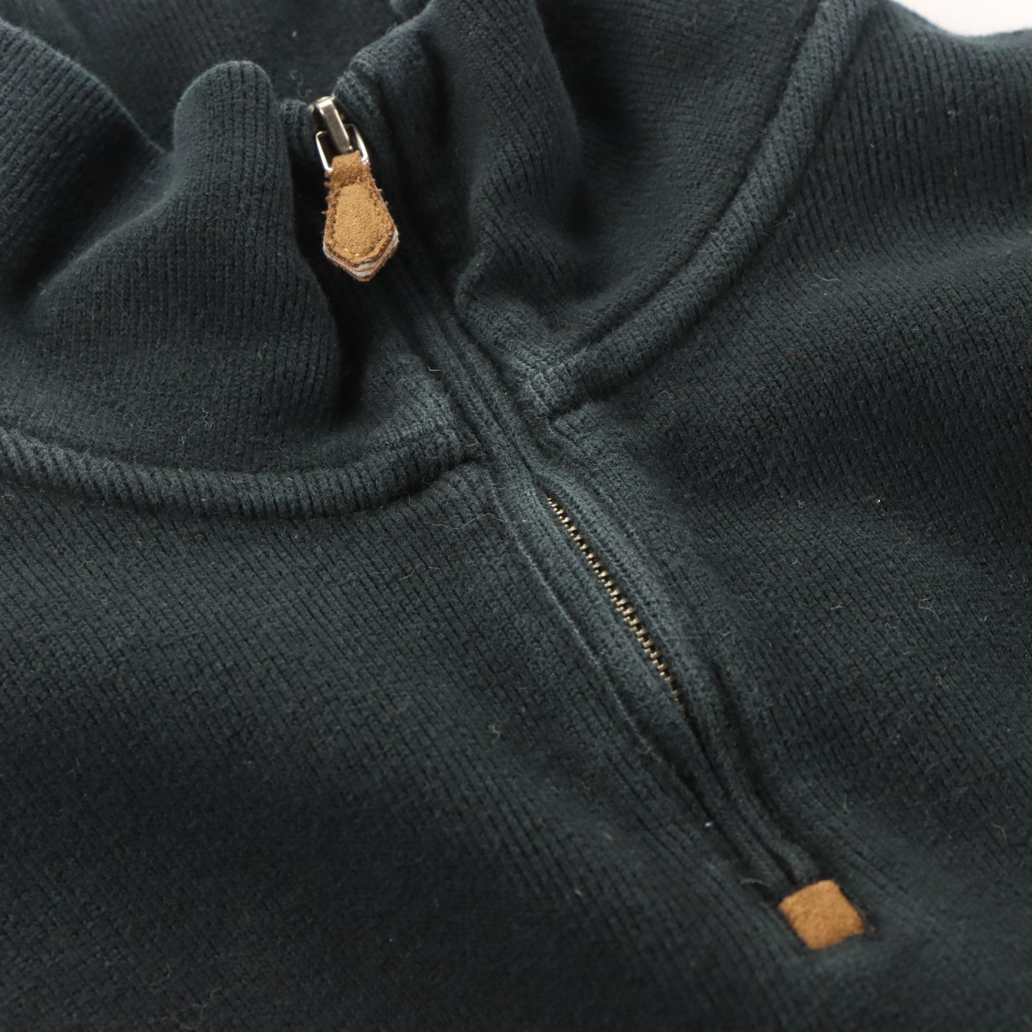 RALPH LAUREN POLO 100% Cotton 1/4 Zip Washed Black Knit Sweater (L-XL)