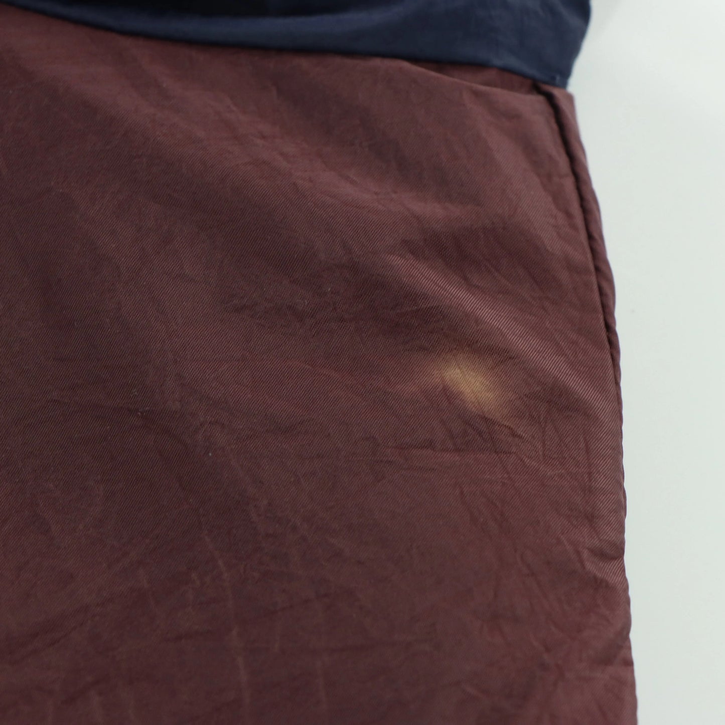 NIKE Maroon & Navy Striped Spell Out Embroidered Logo Windbreaker Zip-Up Jacket (XXL) Vintage Sole Melbourne