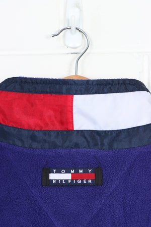 TOMMY HILFIGER Box Logo Fleece Full Zip Jacket (L-XL)