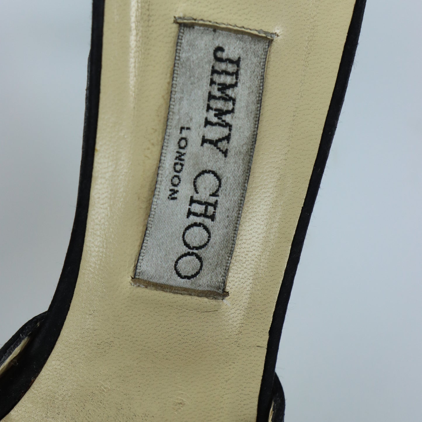 JIMMY CHOO 'Anne' Beaded Black Italy Made Mule Heels (42)