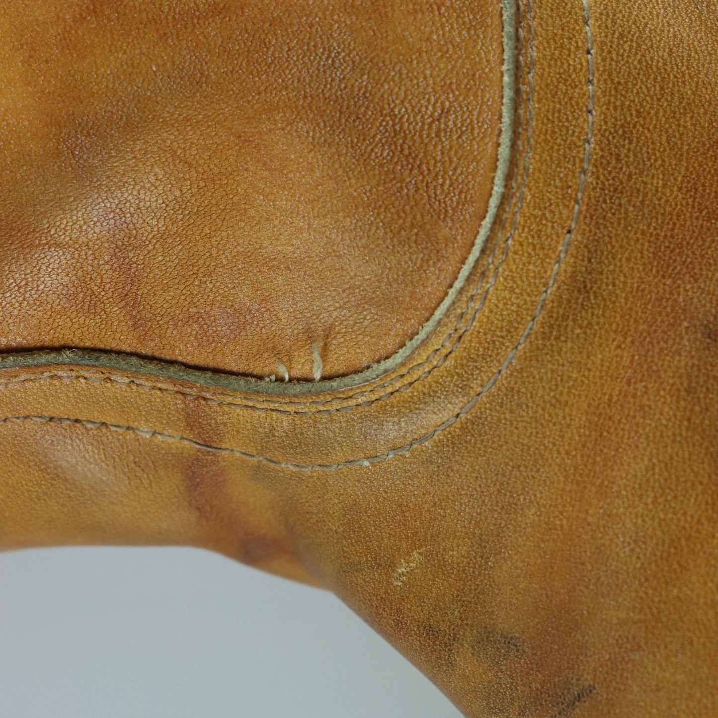 FRYE 'Campus' Square Toe Sunrise Orange USA Made Boots (10)