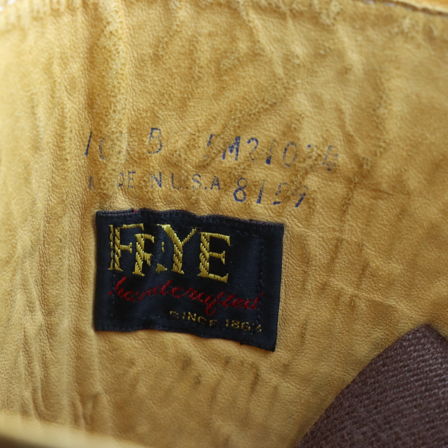 FRYE 'Campus' Square Toe Sunrise Orange USA Made Boots (10)