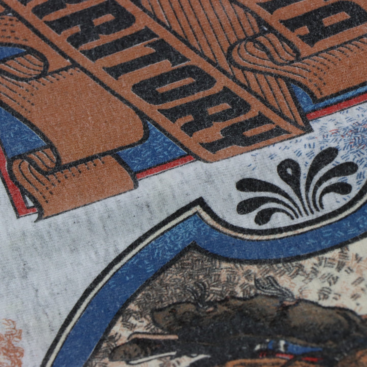 Vintage 1992 Cowboy Dakota Territory '1880 Town' USA Made Single Stitch Grey T-Shirt (L) Vintage Sole Melbourne