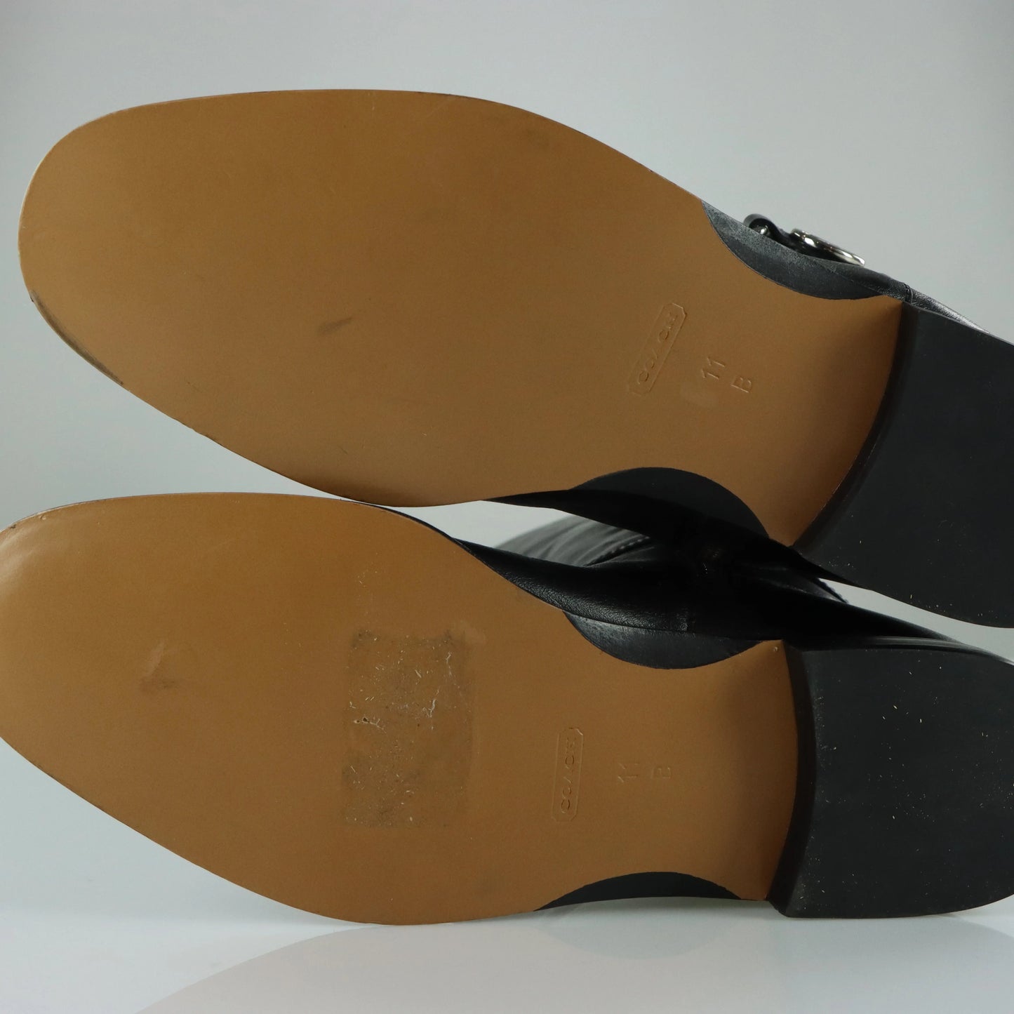 COACH Mysie Black Knee High Leather Riding Boots (11) Vintage Sole Melbourne