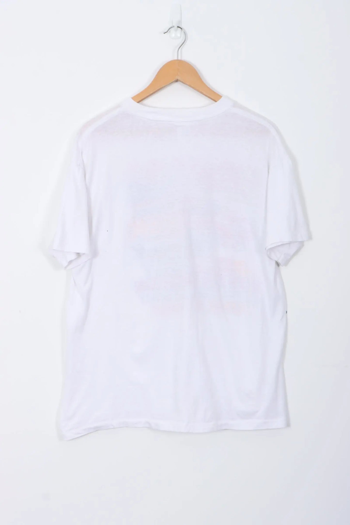 1996 NASCAR Winston Cup Series Graphic Car Print White Tee (M) Vintage Sole Melbourne