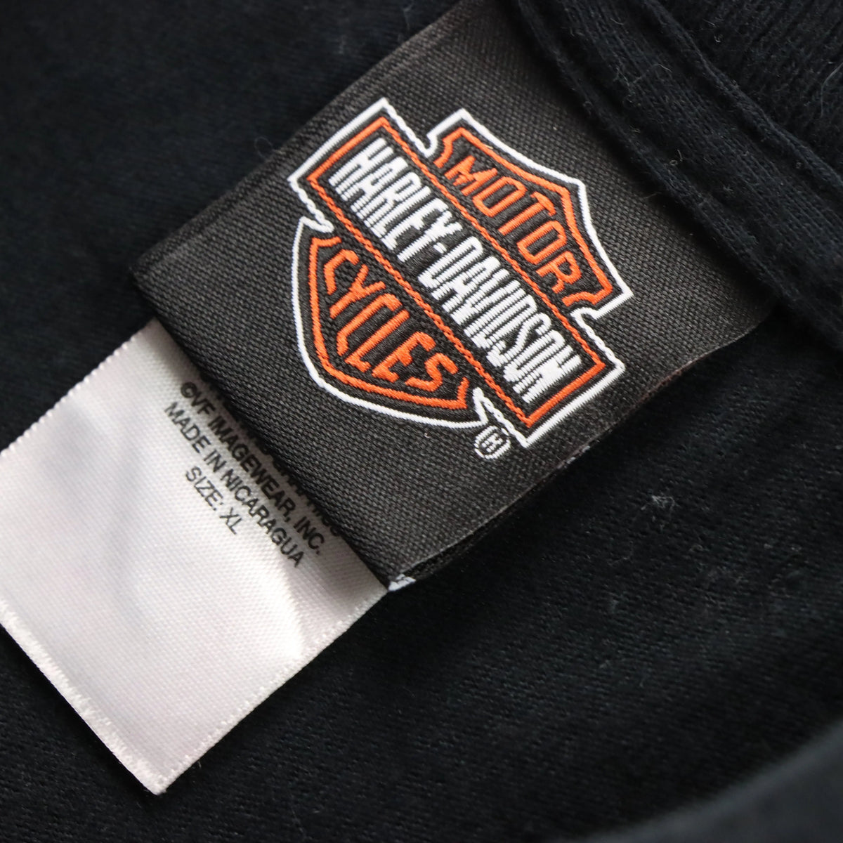Vintage HARLEY DAVIDSON 'Second City' Retro Chicago Girl Motorcycle T-Shirt (L-XL) Vintage Sole Melbourne