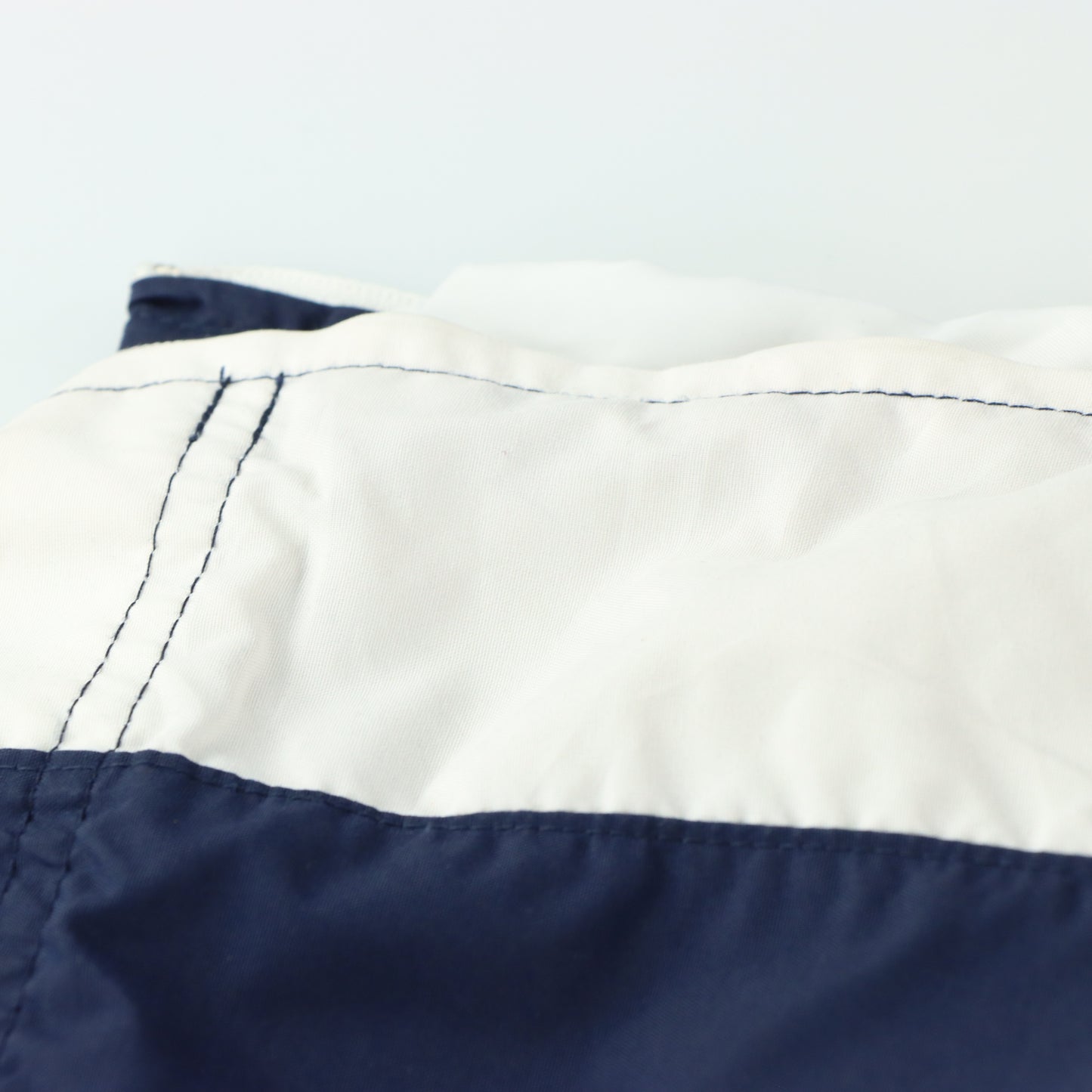 NIKE Embroidered Logo Pocket Cargo Navy & White Track Pants (L)