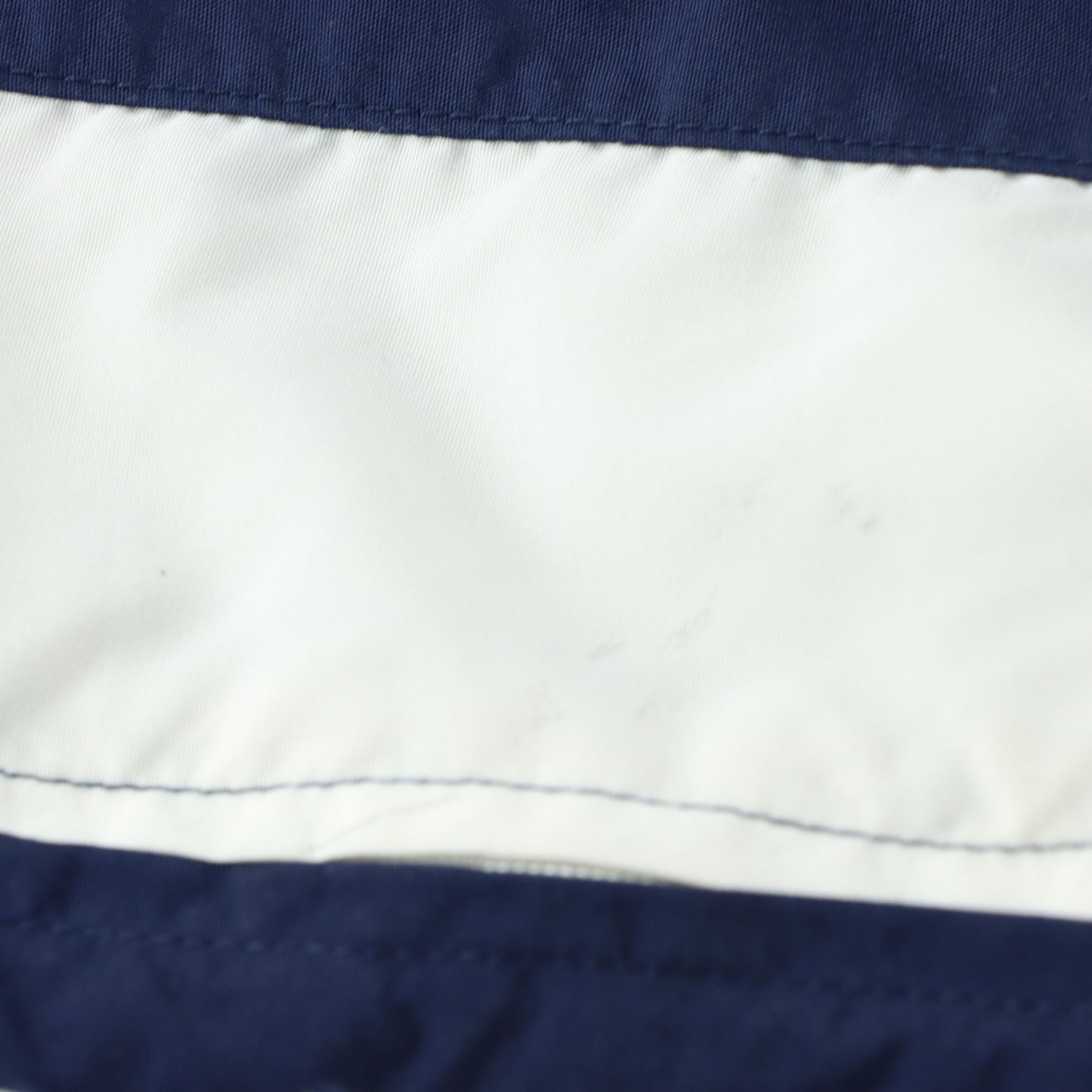 NIKE Embroidered Logo Pocket Cargo Navy & White Track Pants (L)