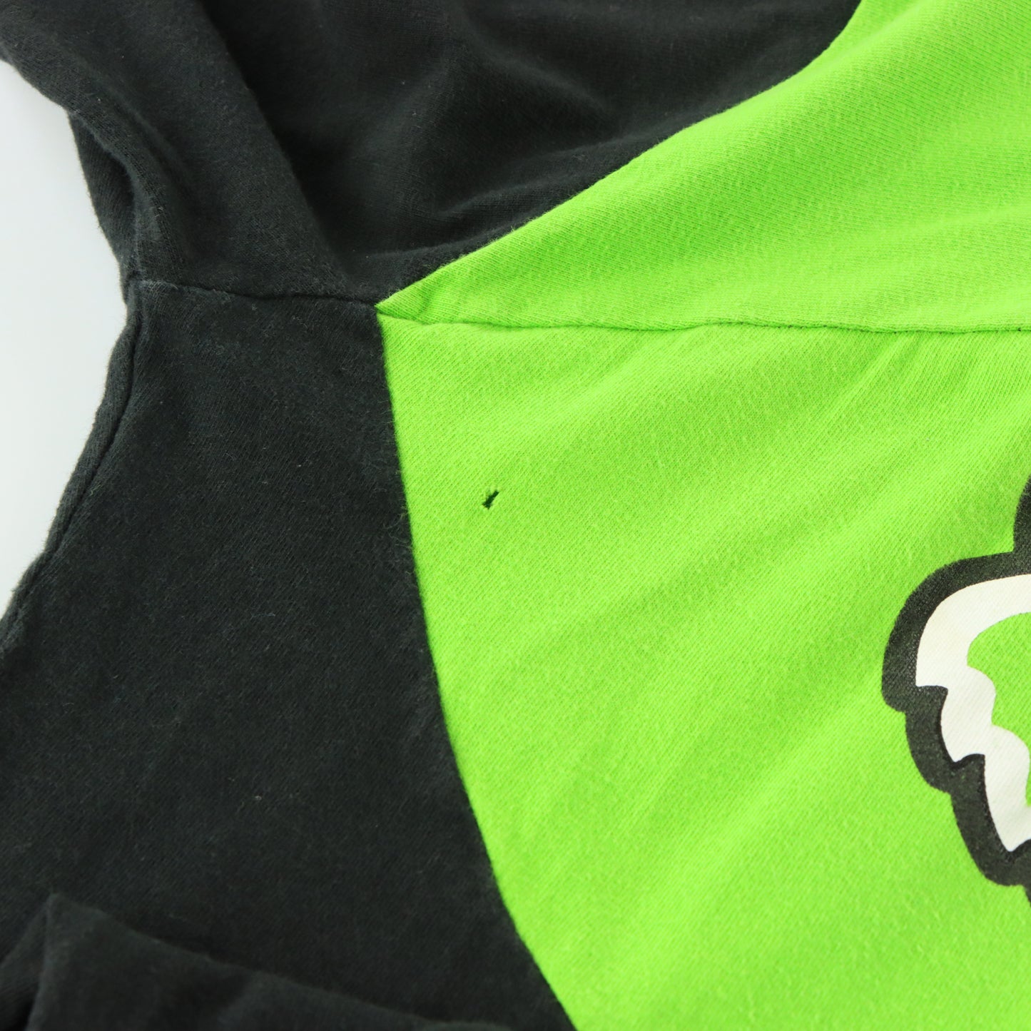 FOX Racing Black & Green V-Neck Spell Out Long Sleeve Tee (S-M TALL)