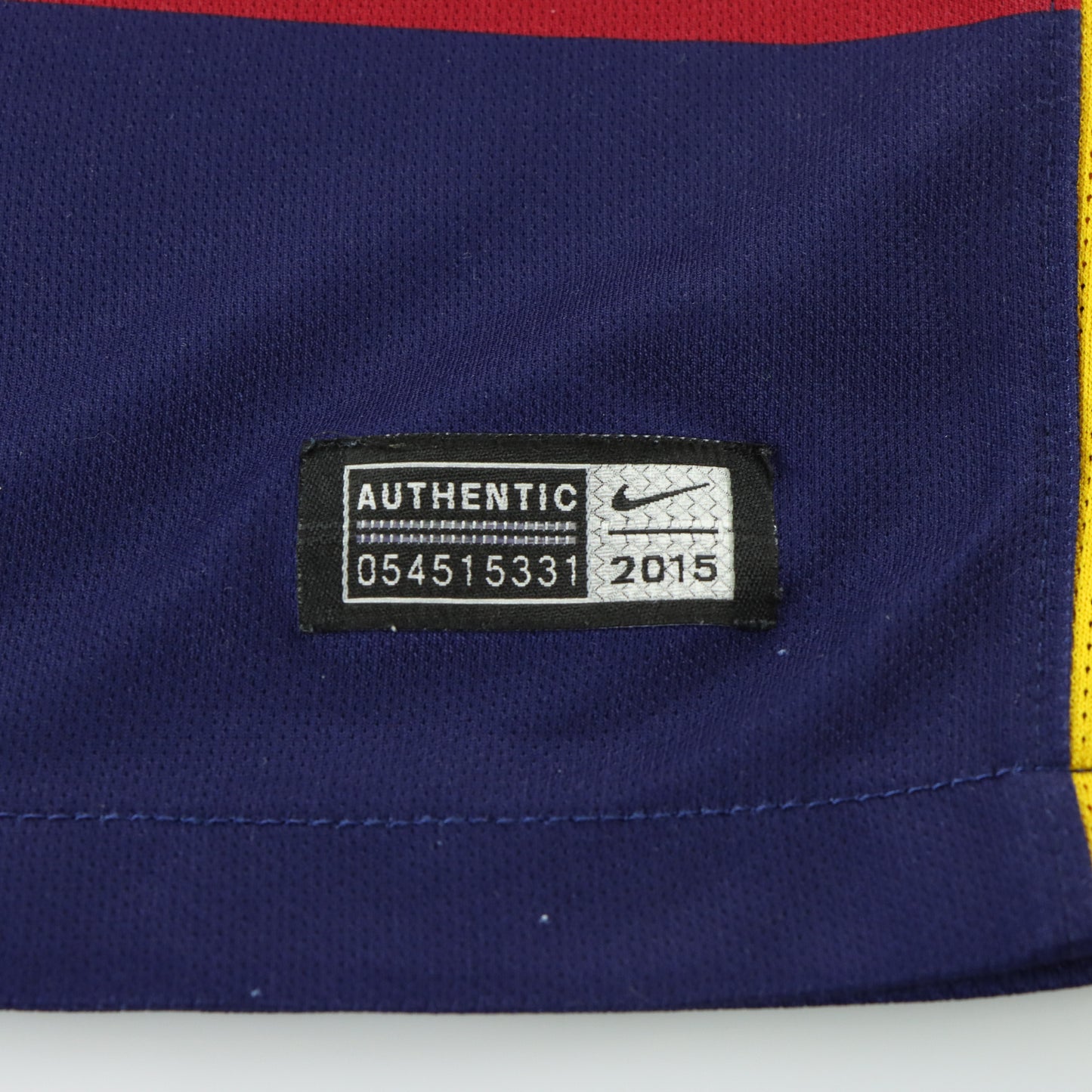 NIKE Barcelona 2015/2016 Home Soccer Jersey (M)