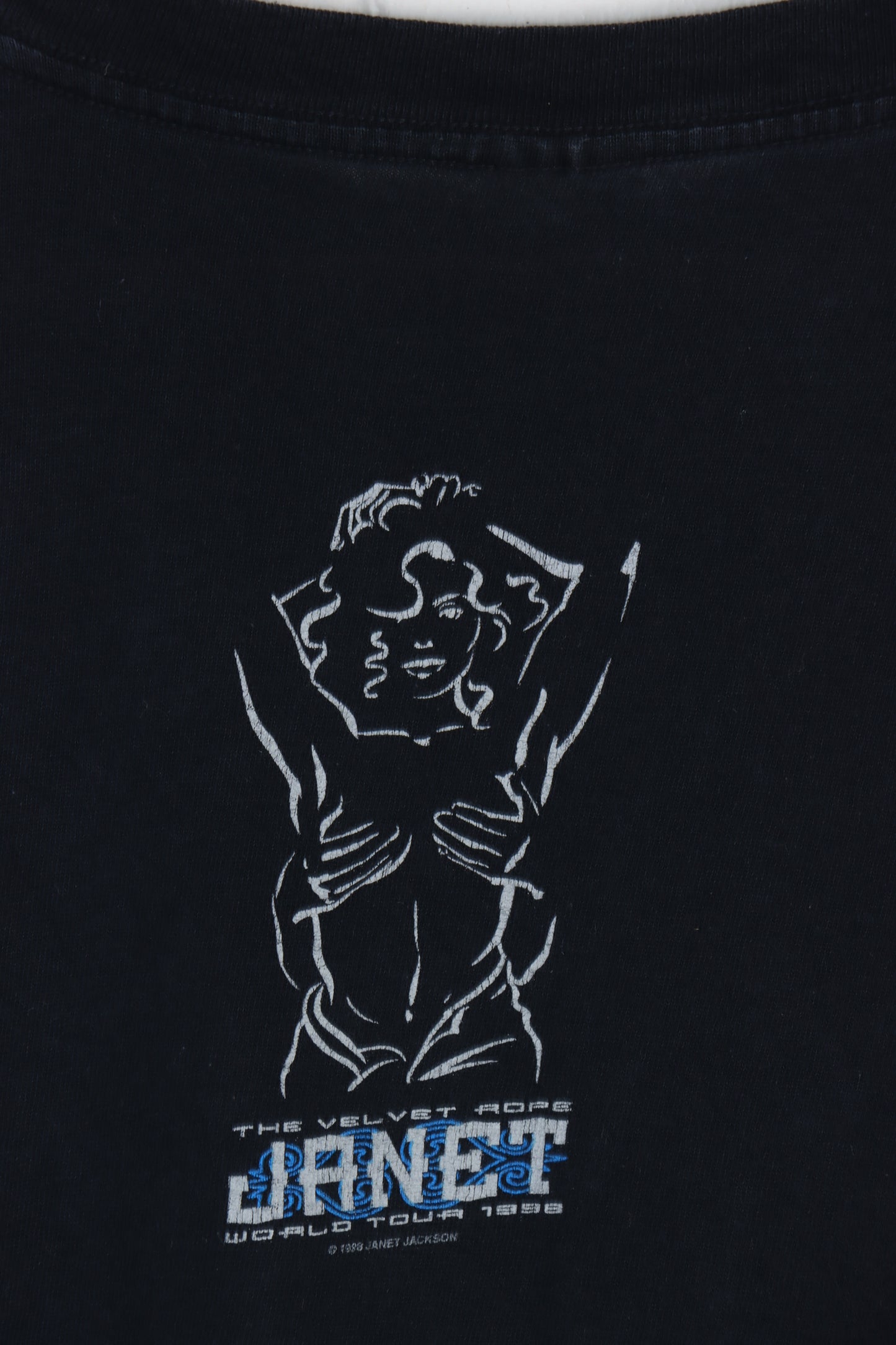 Vintage 1998 JANET JACKSON The Velvet Rope Tour Single Stitch Tee (L)