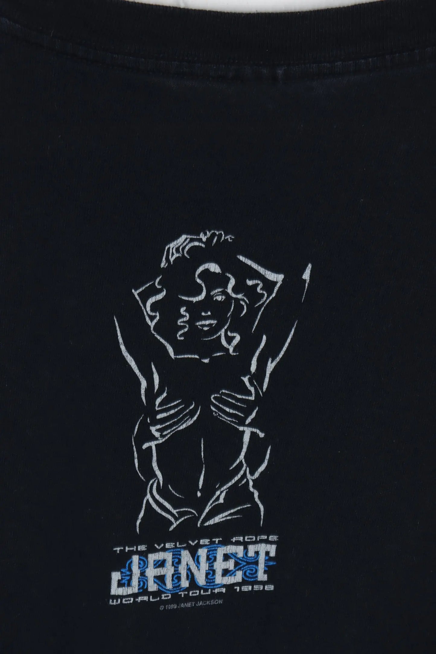 Vintage 1998 JANET JACKSON The Velvet Rope Tour Single Stitch Tee (L) Vintage Sole Melbourne