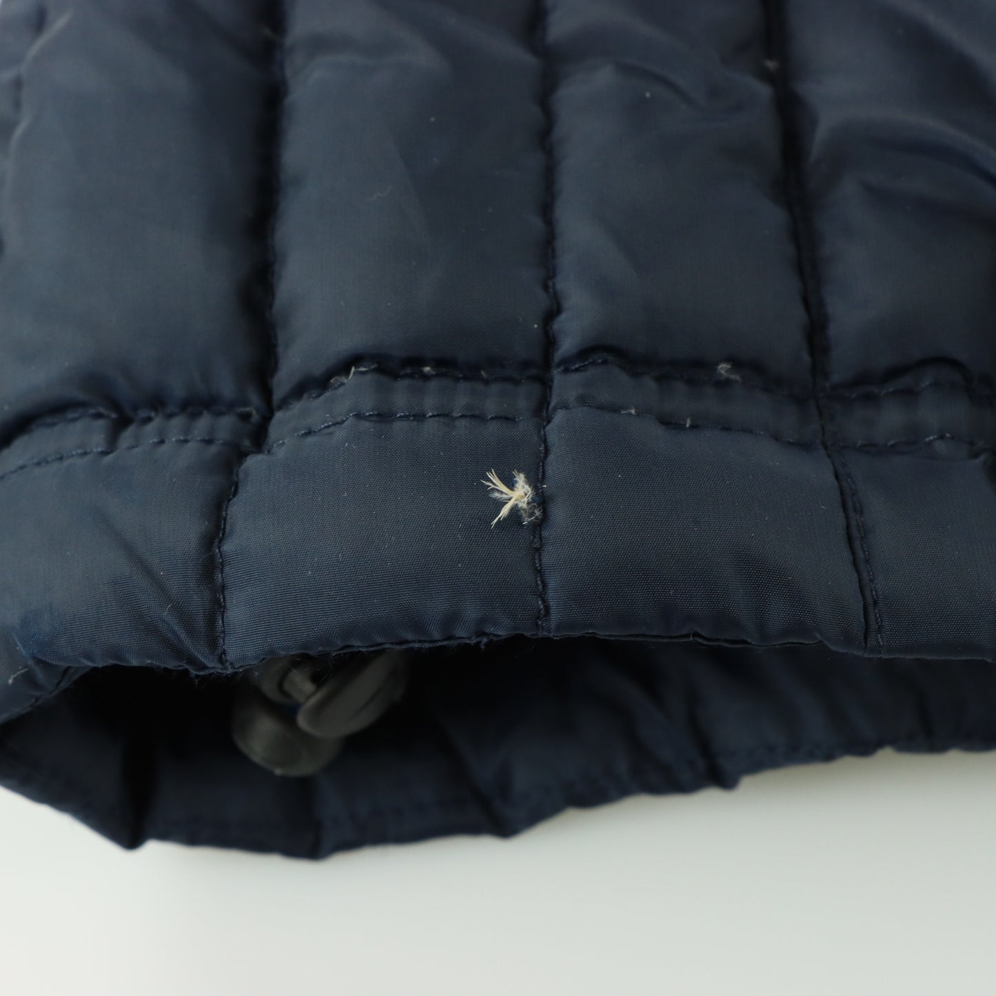 NIKE Navy & Green Embroidered Centre Swoosh Back Down Puffer Jacket (XL)