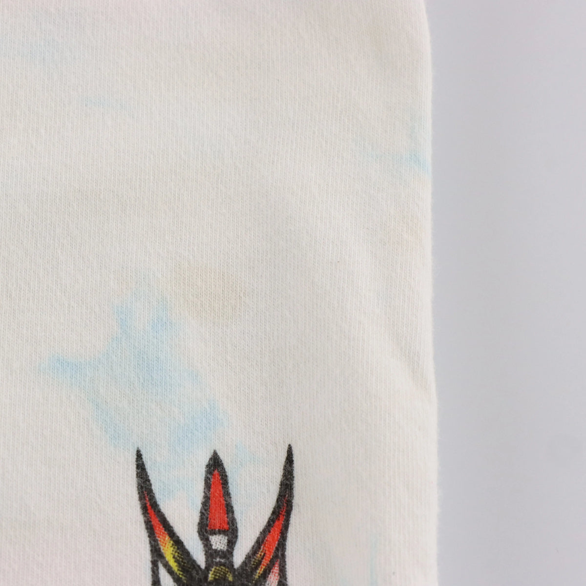 Vintage AFFLICTION BLACK LABEL Feather Headdress Skulls Y2K White & Blue Tie-Dye Tee (L TALL) Vintage Sole Melbourne