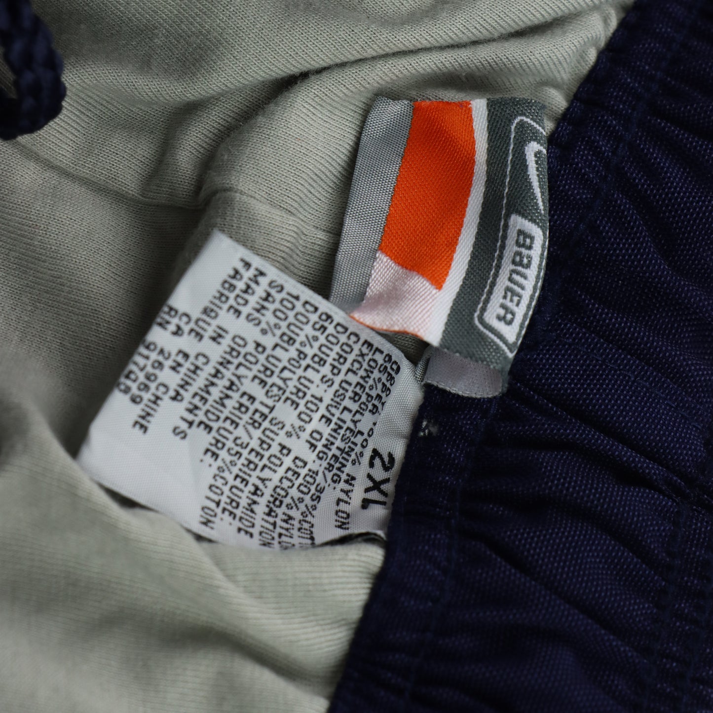 NIKE X BAUER Embroidered Swoosh Logo Hockey Track Pants (XXL)