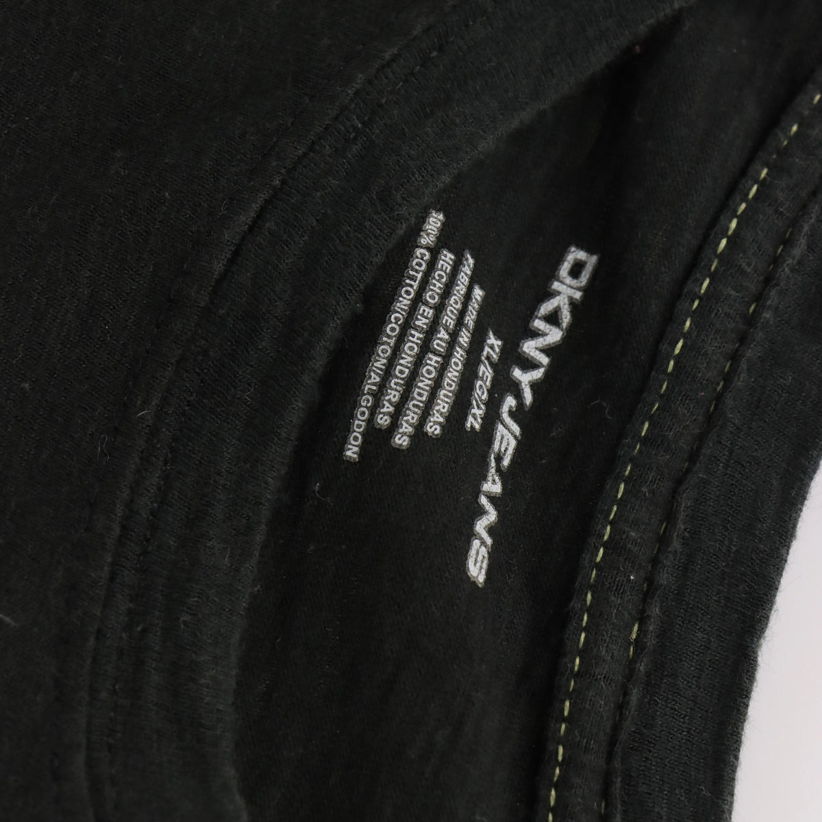 Vintage DKNY JEANS Y2K Dragon Contrast Stitch Grunge Black T-Shirt (XL) Vintage Sole Melbourne