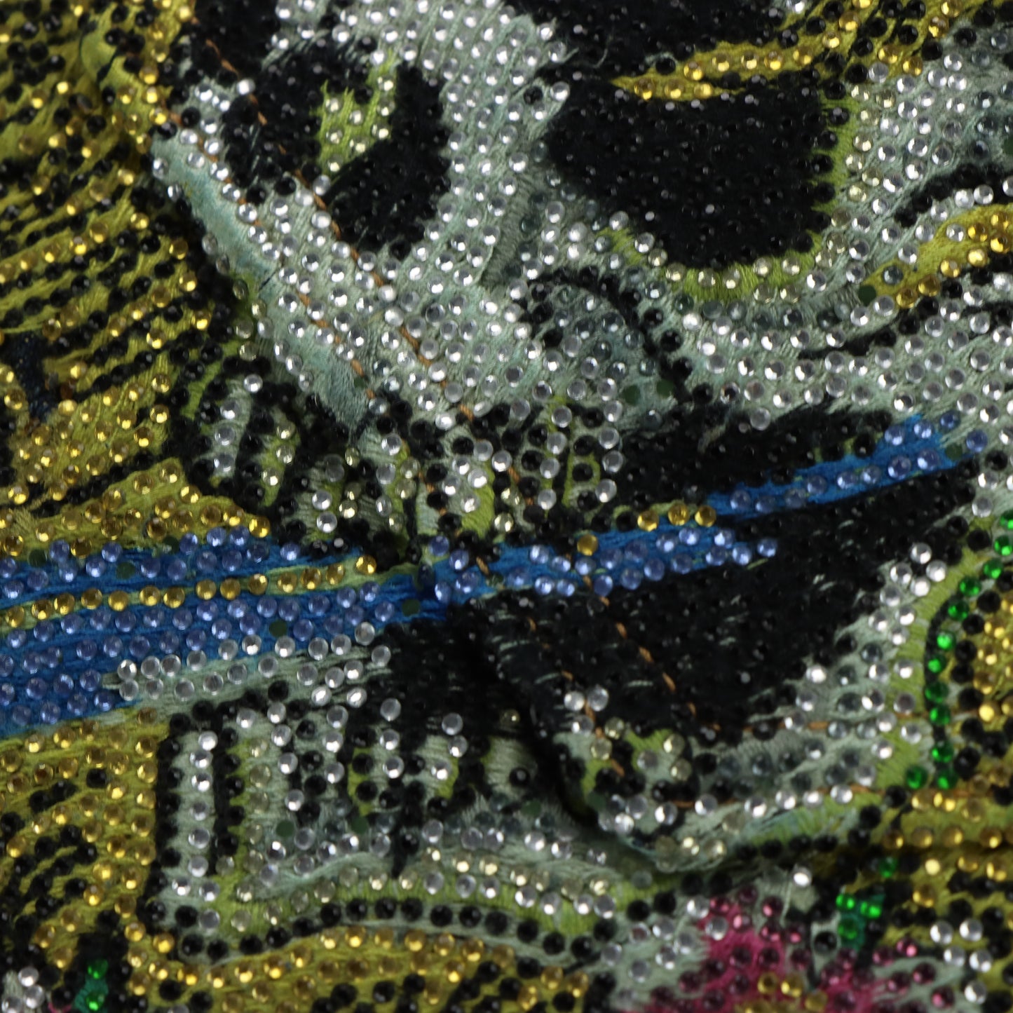 ED HARDY X CHRISTIAN AUDIGIER Embellished Skull Pocket Distressed Jeans (38)