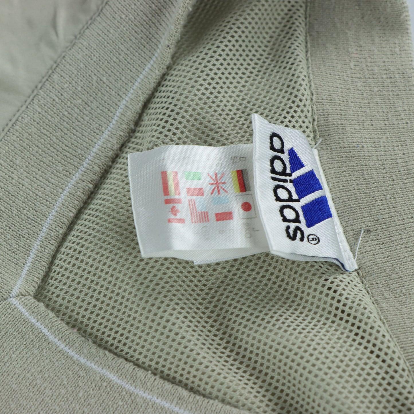 ADIDAS Embroidered Logo Beige & White Golf Vest (L)