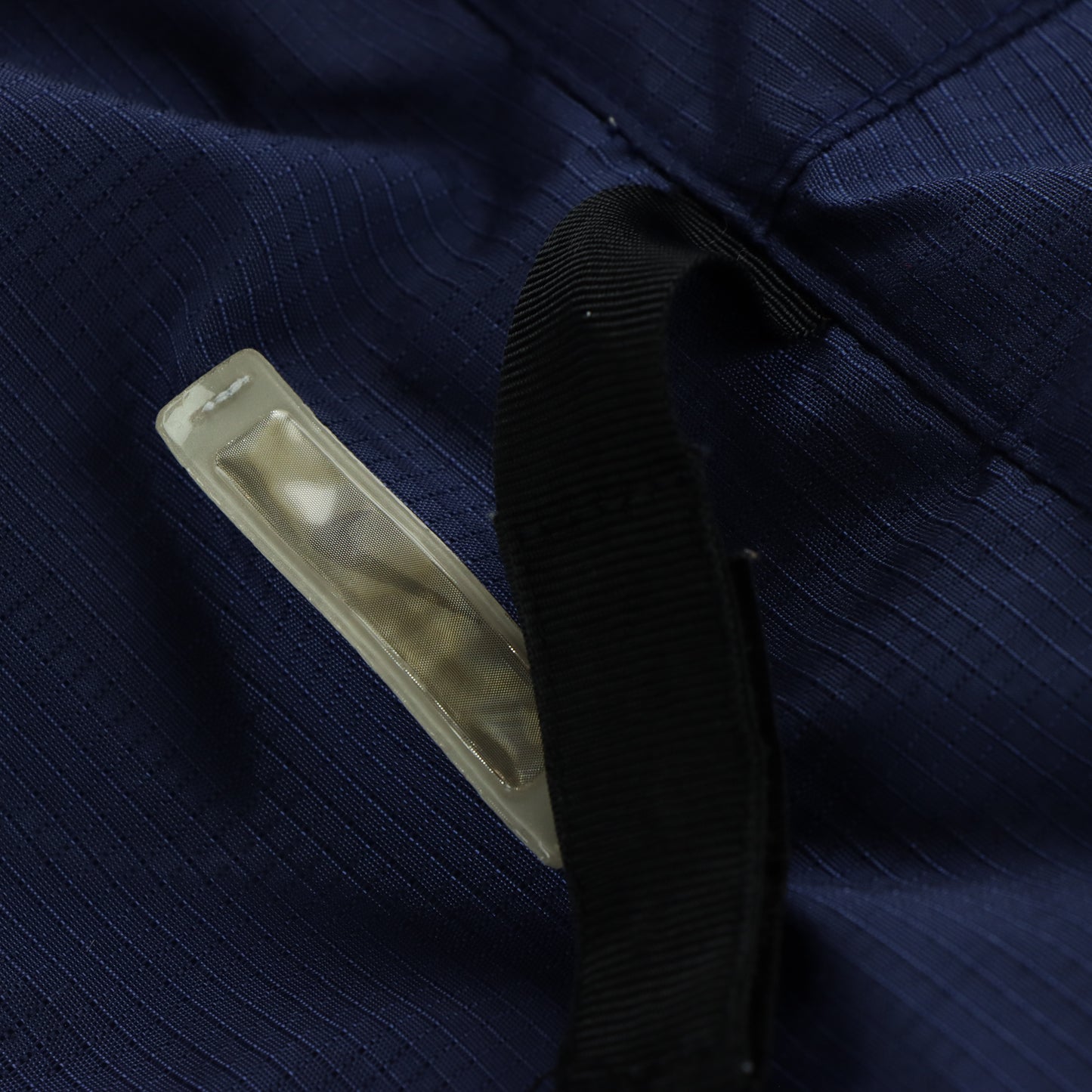 NIKE Embroidered Swoosh Spell Out Logo Navy Hooded Jacket (L)