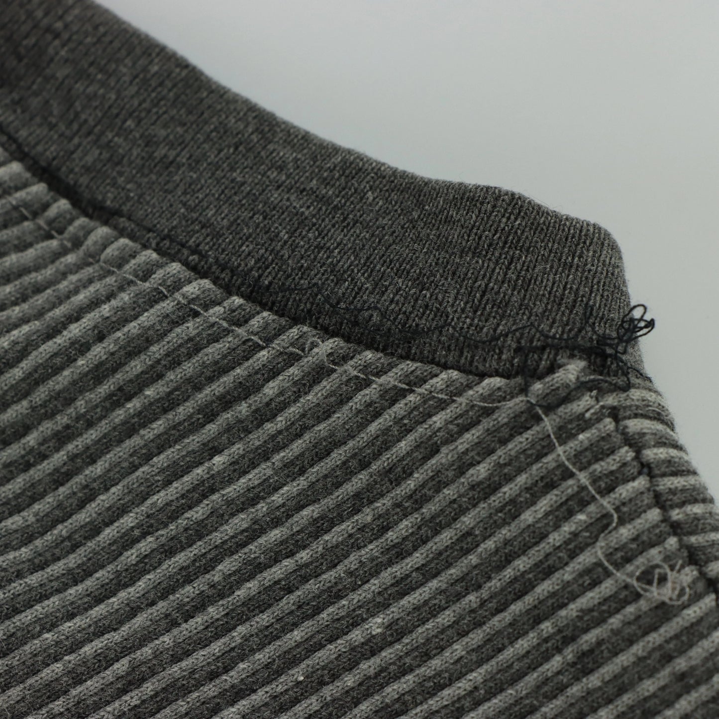 RON JON SURF SHOP Embroidered Corduroy Style Grey Stripe Tee (L) Vintage Sole Melbourne