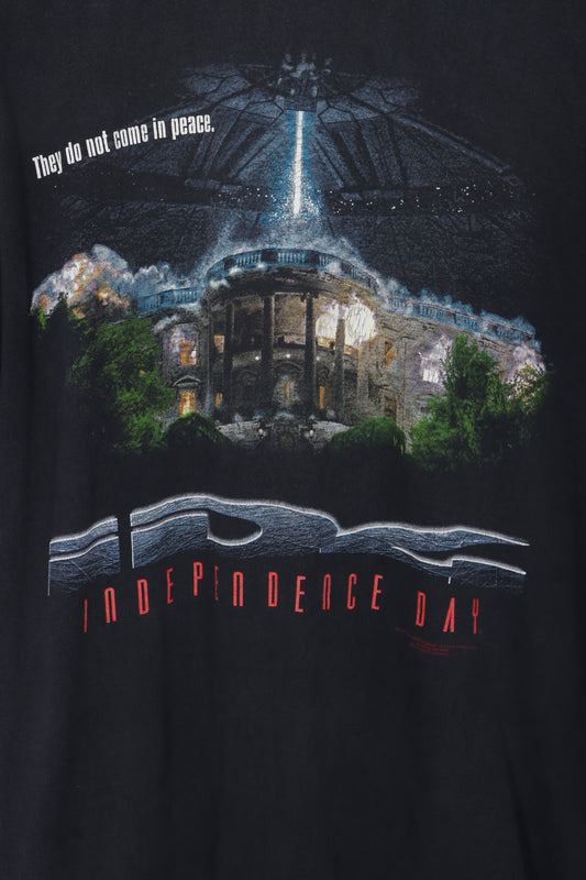 1996 Independence Day 'They Do Not Come In Peace' Single Stitch T-Shirt (L)