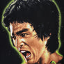 CHANGES 90’s Bruce Lee Portrait Martial Arts Black T-Shirt (XL)