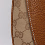 GUCCI Monogram GG Canvas Beige Leather Hobo Shoulder Bag