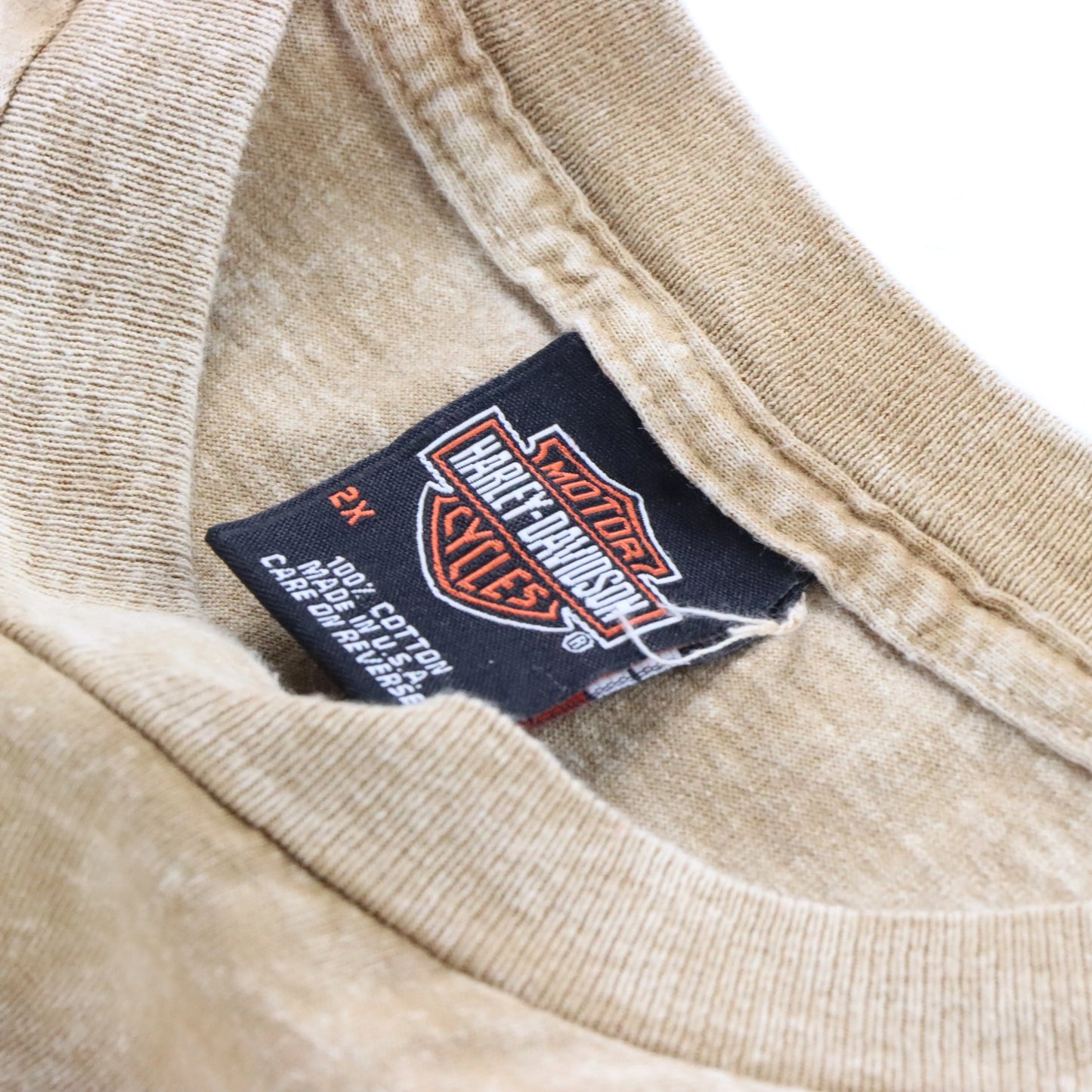 Vintage HARLEY DAVIDSON 'Deadwood' Cowboy Flame Motorcycle T-Shirt (XXL) Vintage Sole Melbourne