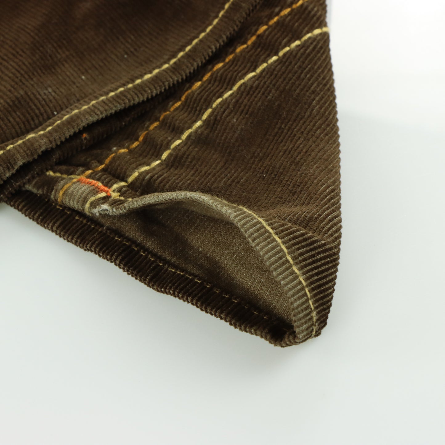 TRUE RELIGION Brown Corduroy 'Joey Big T' USA Made Flare Jeans (36 x 33)