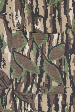 SPARTAN REALTREE Camouflage Single Stitch TALL T-Shirt USA Made (L)