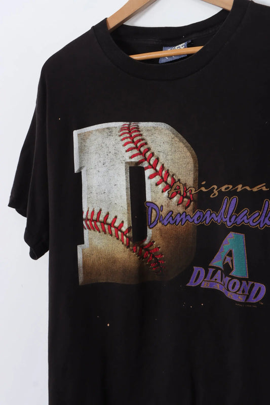 LEE 1999 Arizona Diamondbacks MLB Black T-Shirt (L) Vintage Sole Melbourne