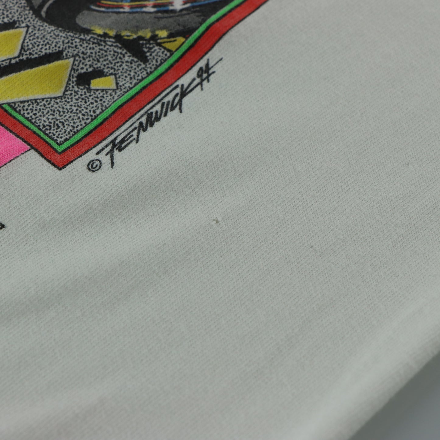 Rusty Wallace NASCAR 1994 "Same Tracks New Train" Double Sided White T-Shirt (L)