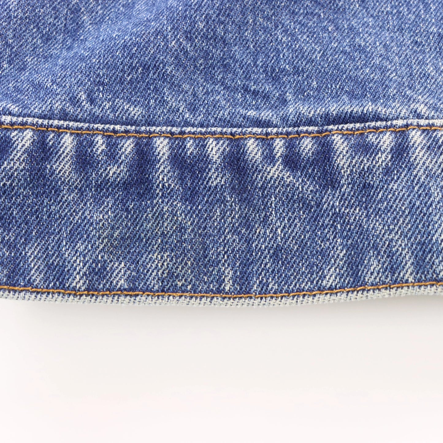 Vintage RALPH LAUREN Tan Corduroy Collar Blue Denim Boxy Utility Jacket (M)