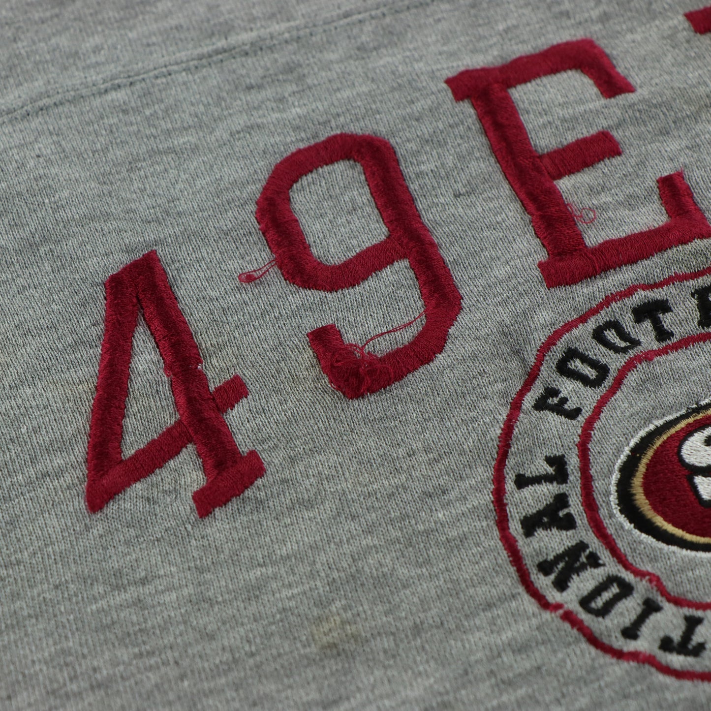 San Francisco 49ers NFL Embroidered CSA Red & Grey Ringer Sweatshirt (XXXL)