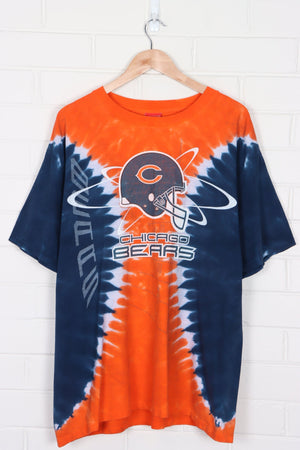 NFL Chicago Bears Helmet Logo Tie Dye T-Shirt (XL)