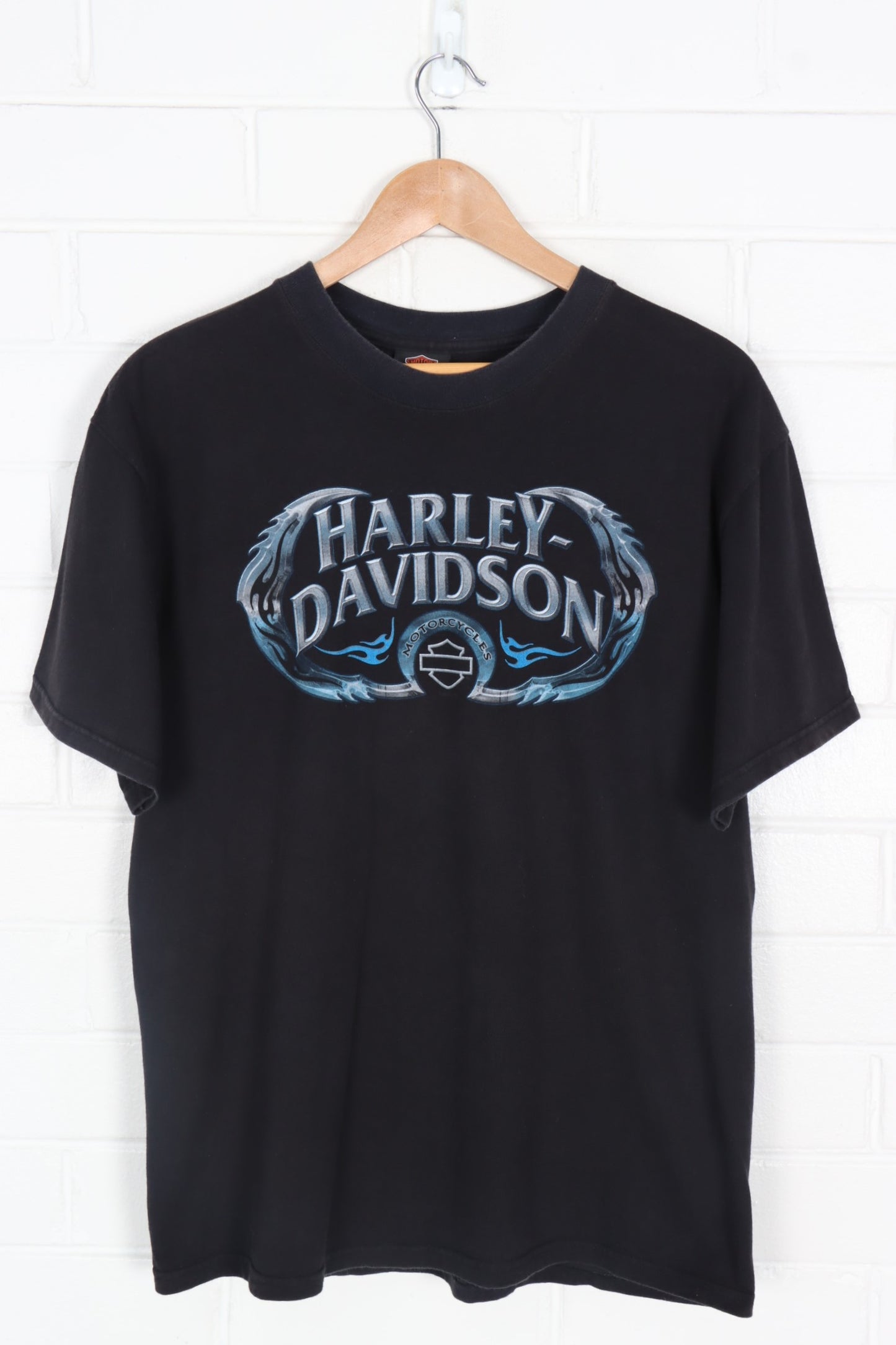 HARLEY DAVIDSON Blue Chrome Illinois Destination Tee USA Made (S-M)