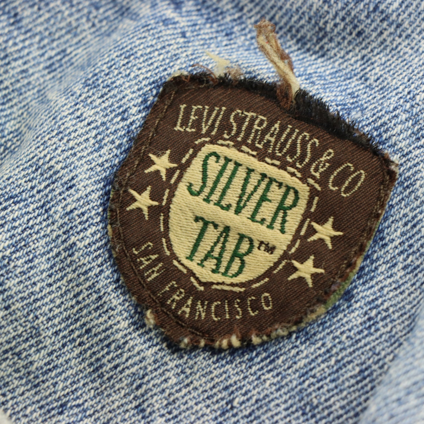 LEVI'S X SILVER TAB USA Made Light Wash Blue Jeans (38x30)
