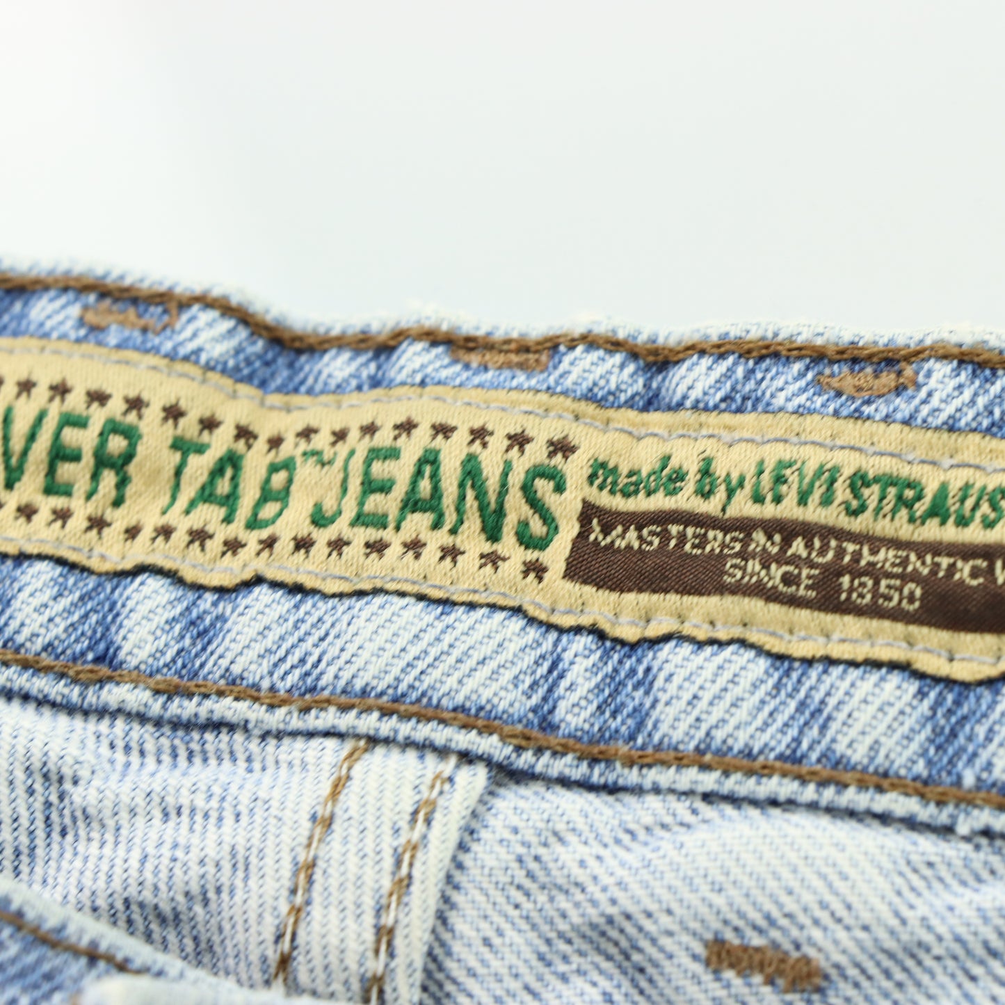 LEVI'S X SILVER TAB USA Made Light Wash Blue Jeans (38x30)