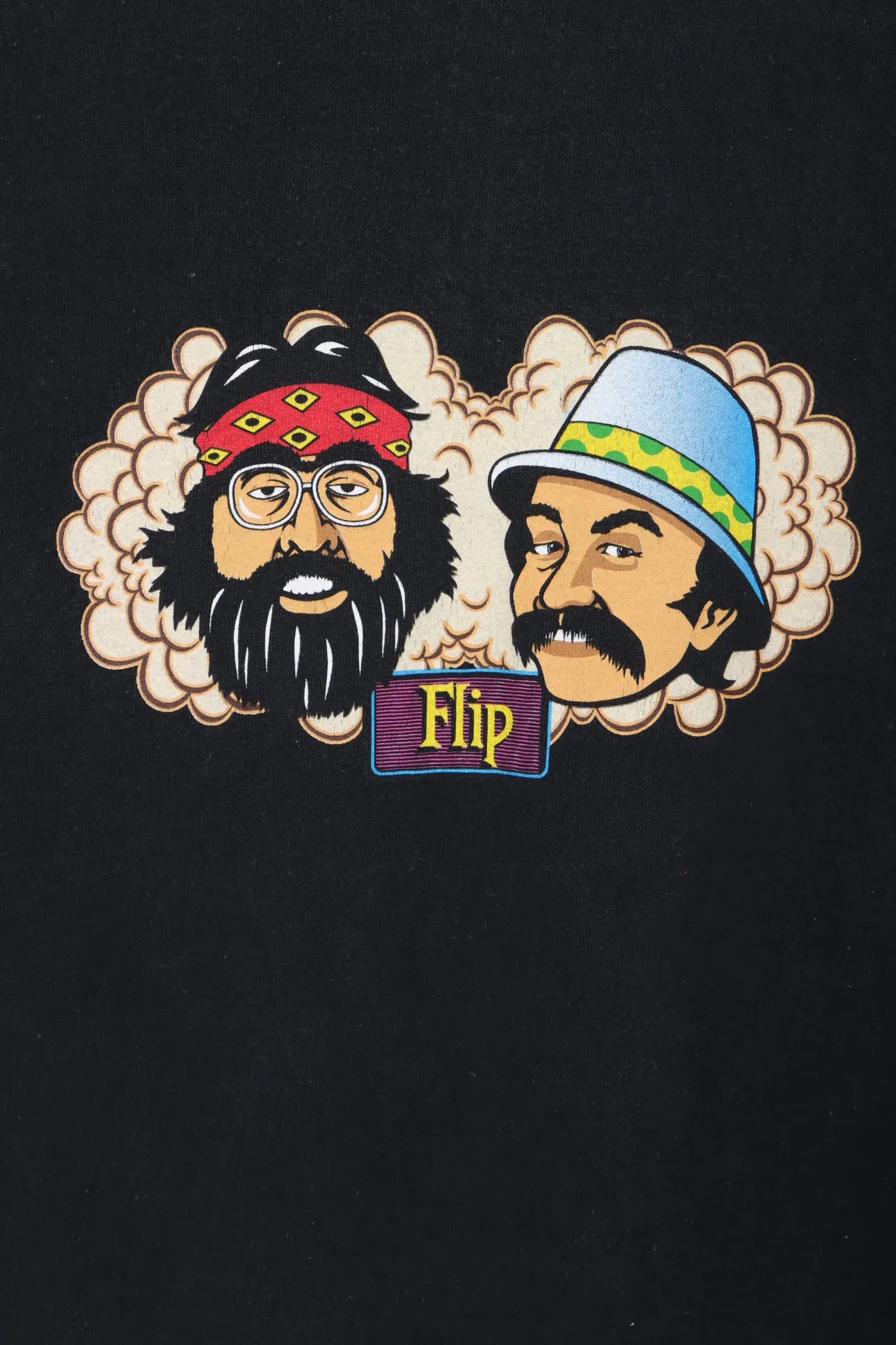 Flip Skateboards × Skategang 1990s Cheech & Chong Skate T-shirt (M) Vintage Sole Melbourne