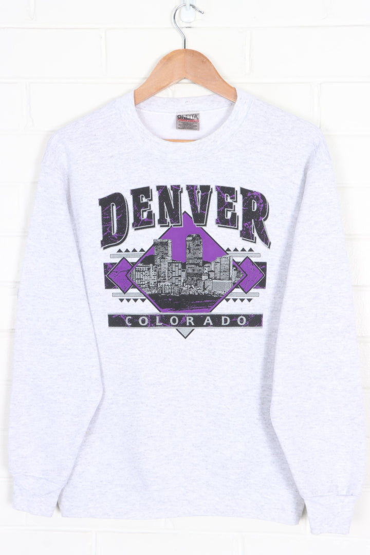 Denver Colorado Retro Crewneck Sweatshirt (S-M)
