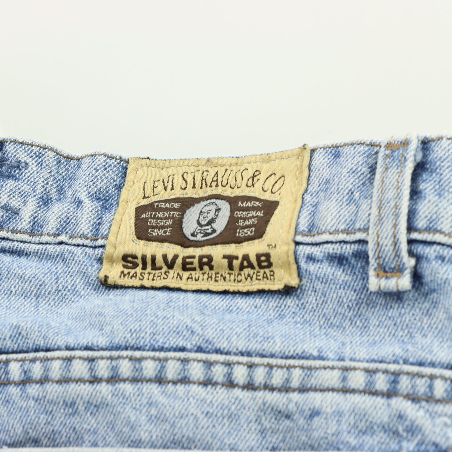 LEVI'S X SILVER TAB USA Made Light Wash Blue Jeans (38x30)